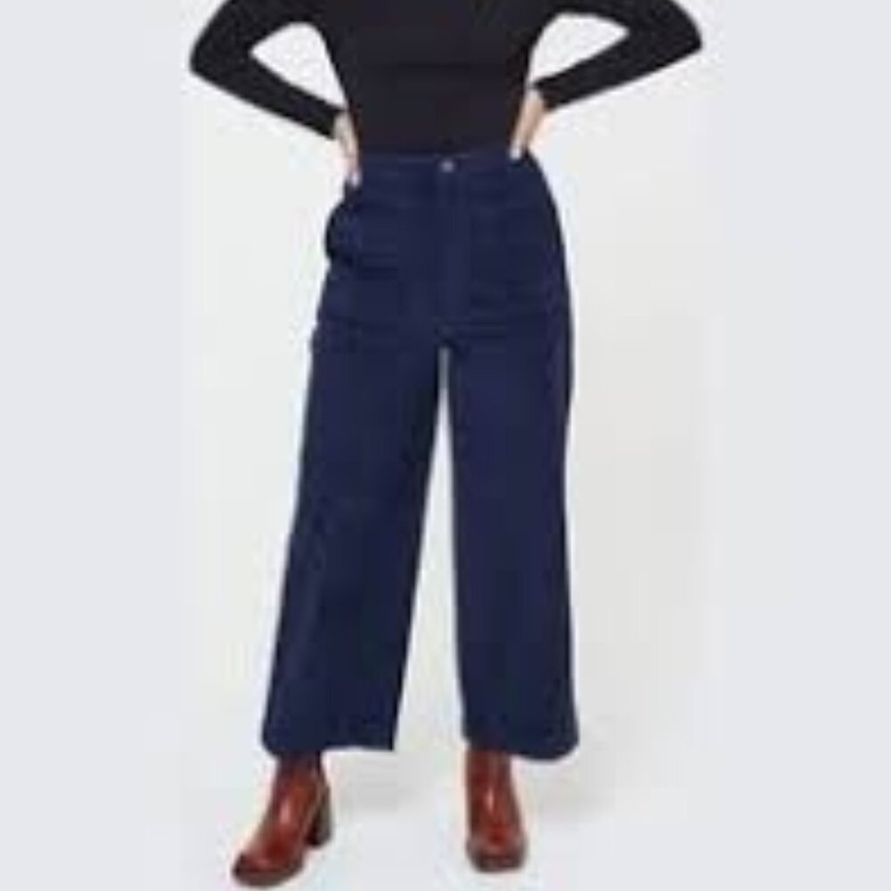 Joanie Lafayette Wide Leg Corduroy Trousers